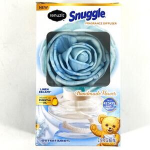 Renuzit Snuggle Linen Escape Fragrance Diffuser Handmade Flower Essential Oil